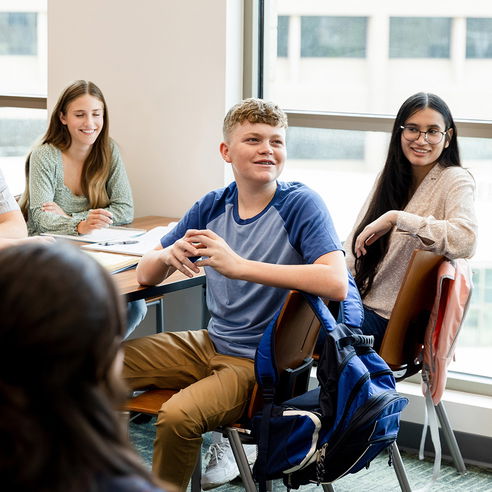 Schueler Unterricht Gruppe