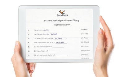 Übung Wechselpräpositionen 1