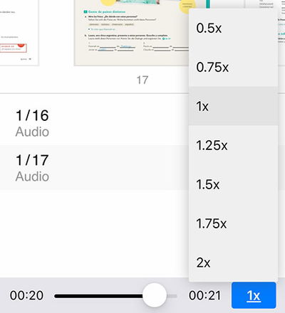 Media App Sprechgeschwindigkeit1