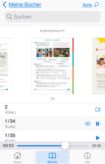 Scrollen media app mit play verkuerzt