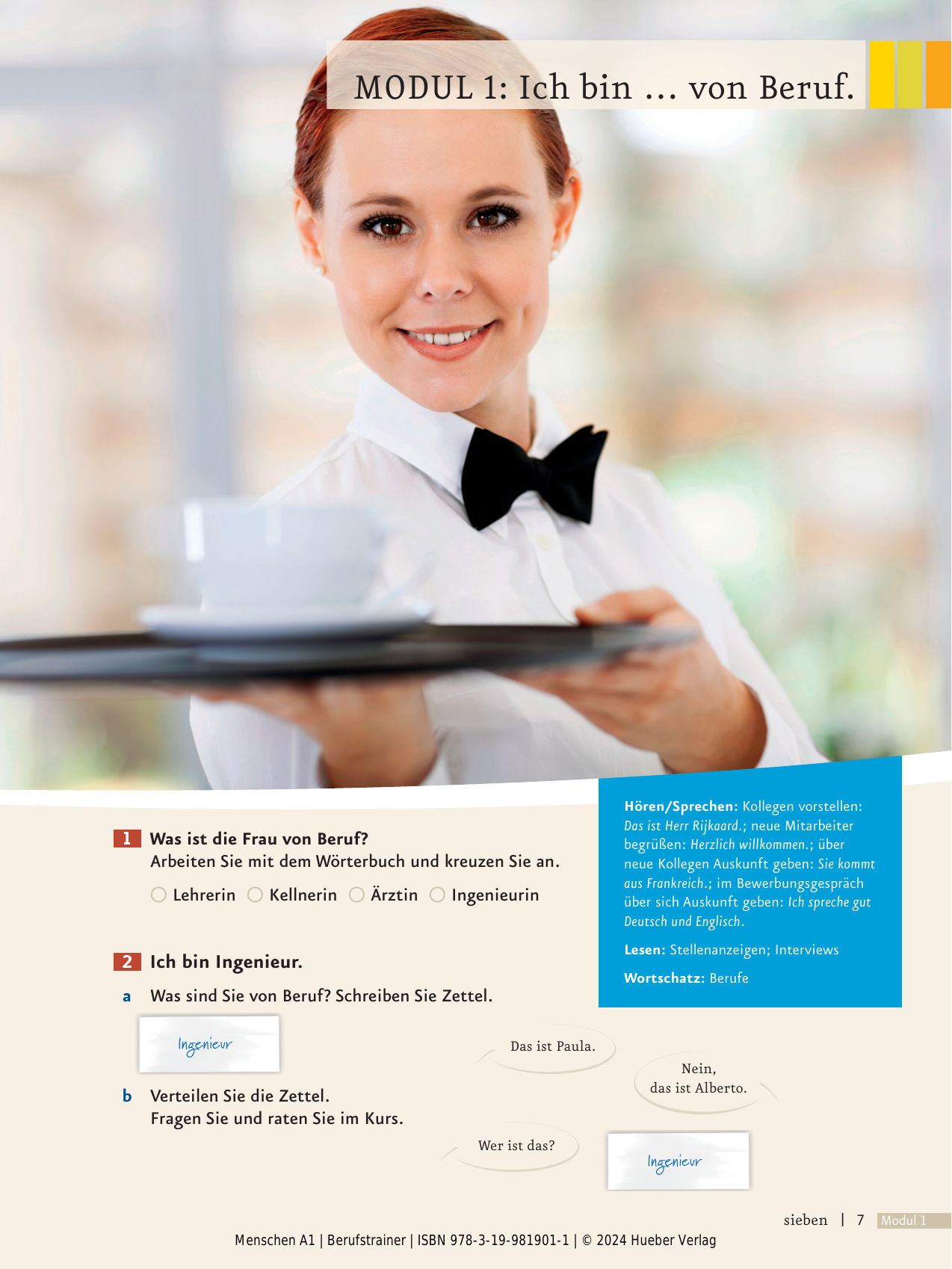 Menschen-A1-Berufstrainer