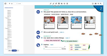 Hueber interaktiv Navigation