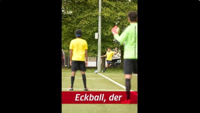 Miteinander!: Fußballclip Eckball