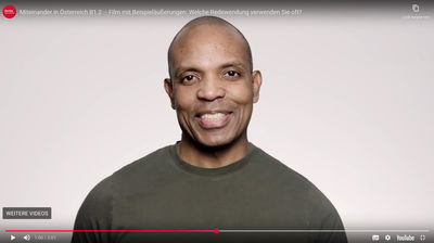 Miteinander in Österreich B1.2 – Film mit Beispieläußerungen: Welche Redewendung verwenden Sie oft?