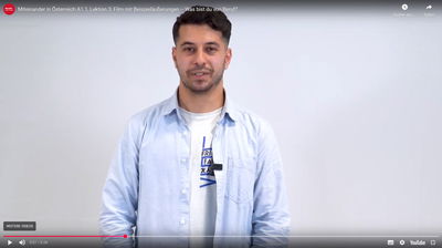 Miteinander in Österreich A1.1, Lektion 3: Film mit Beispieläußerungen – Was bist du von Beruf?