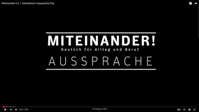 Miteinander! A1.1 Arbeitsbuch Aussprache-Clip
