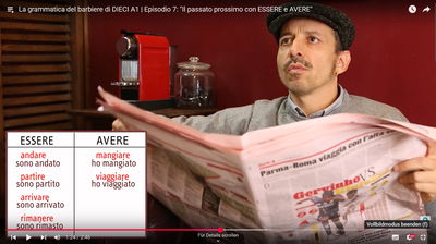La grammatica del barbiere di DIECI A1 | Episodio 7: "Il passato prossimo con ESSERE e AVERE"